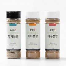 [한생원] 천연분말 멸치 새우 북어 3종 세트